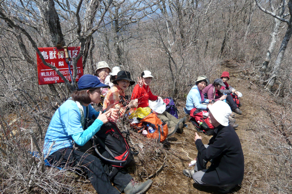  清八山にて昼食