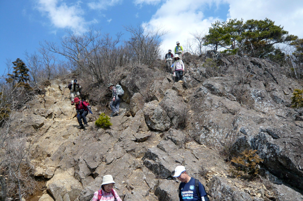  本社ヶ丸からの下山