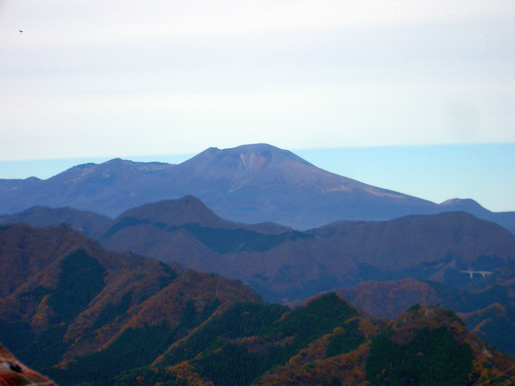 浅間山を望む