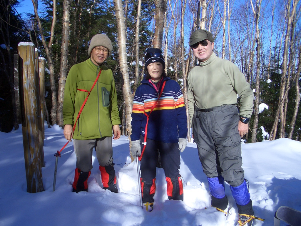 白岩山山頂にて