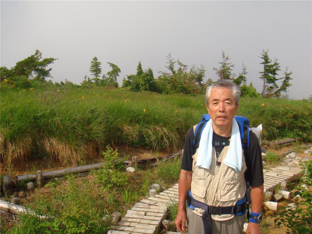  途中で、落石さん