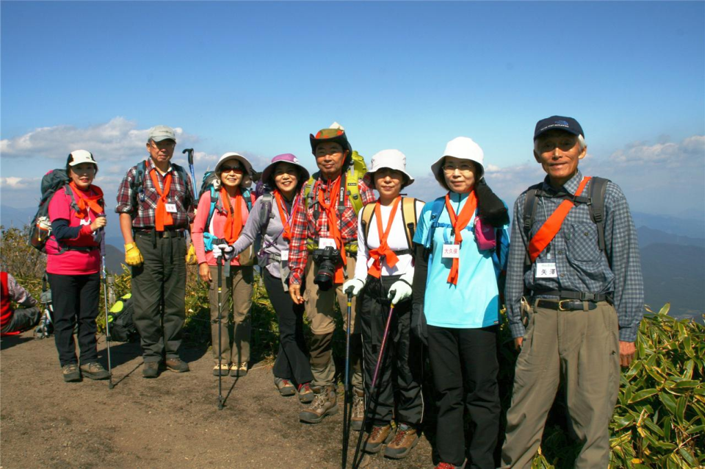  第二班　山頂にて