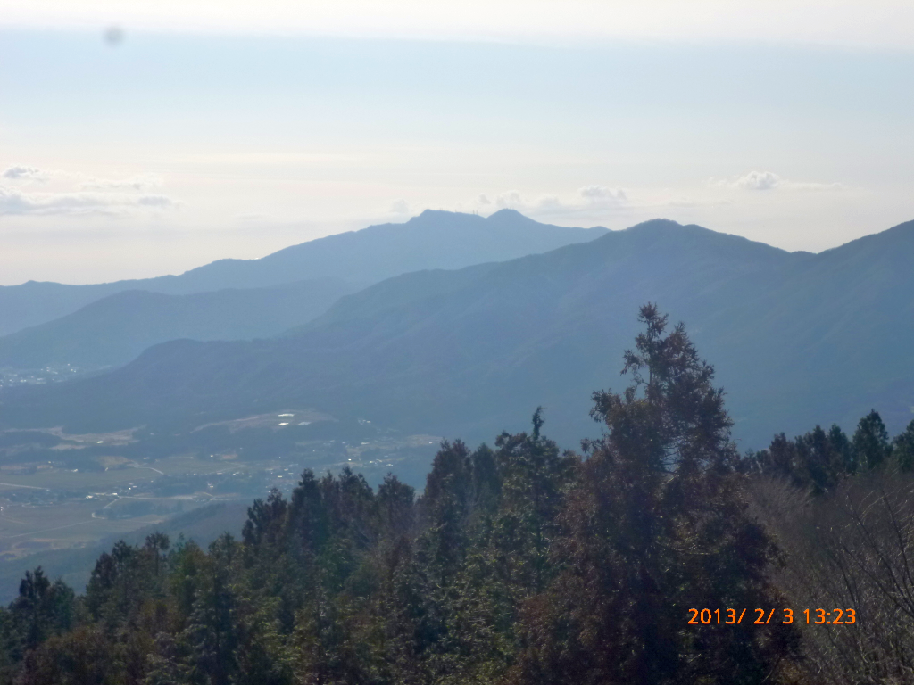  吾国山　山頂より筑波山