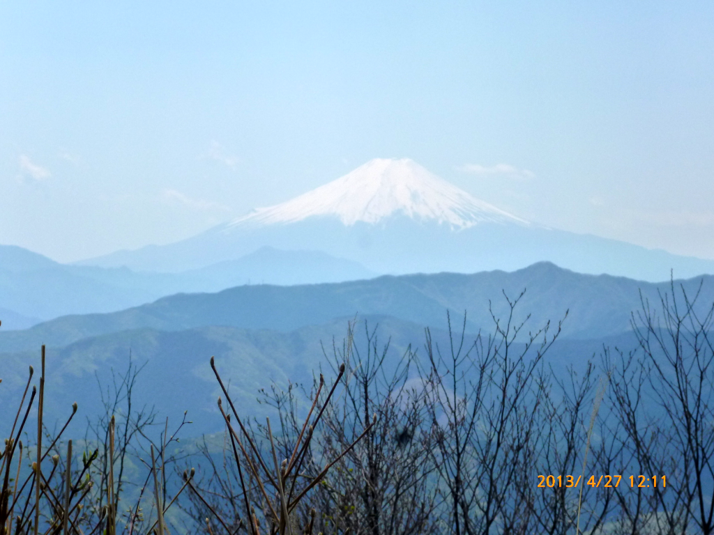  山頂からの富士山