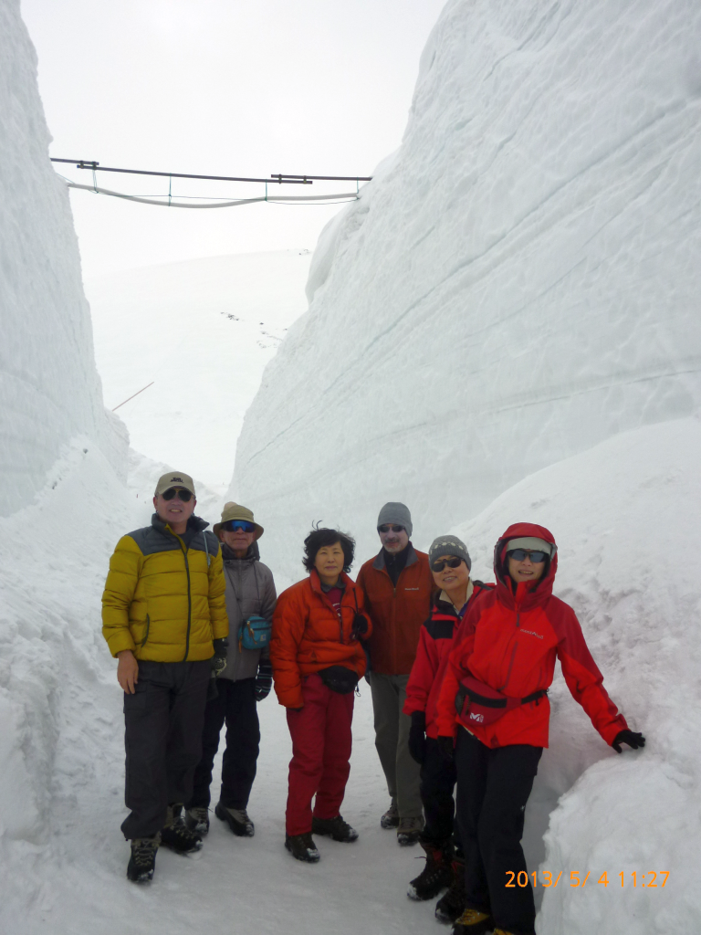  雪の回廊にて