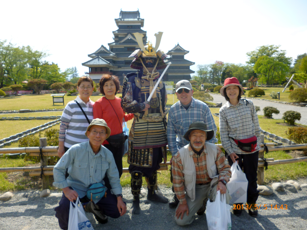  甲冑武者と一緒に