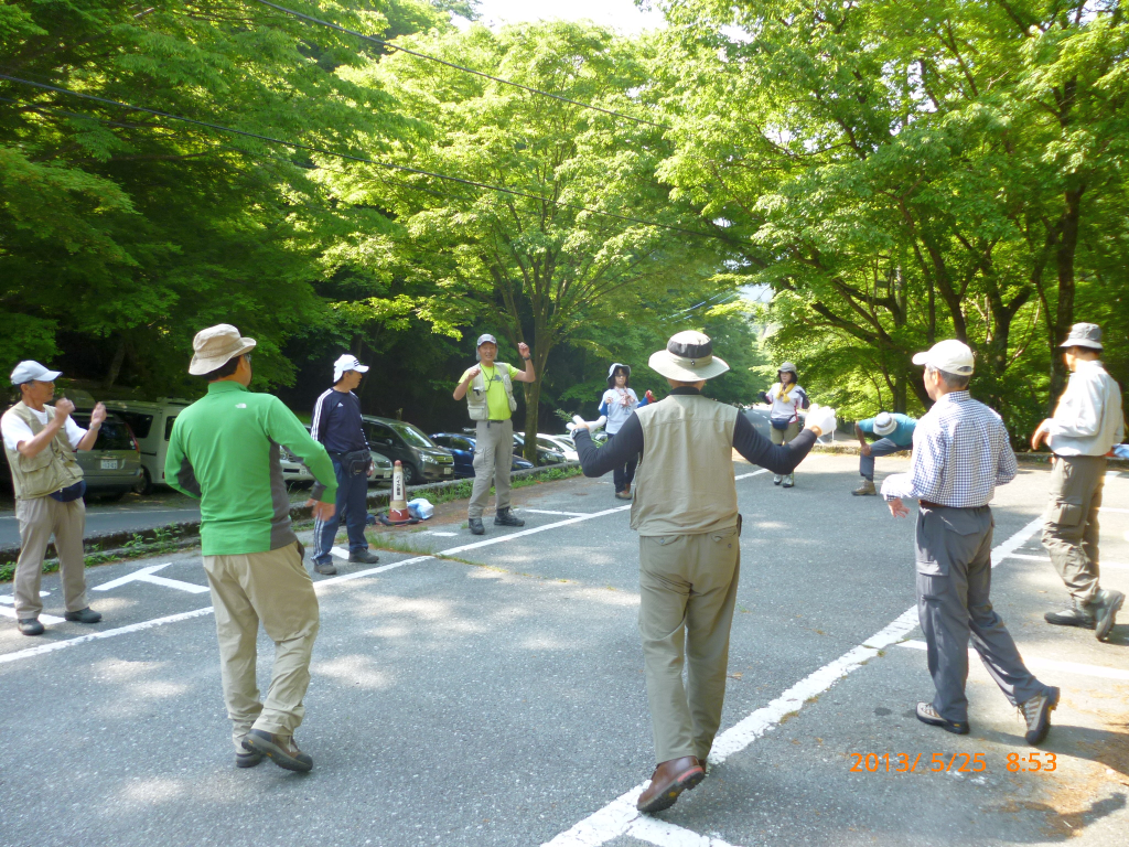  準備運動を入念にします