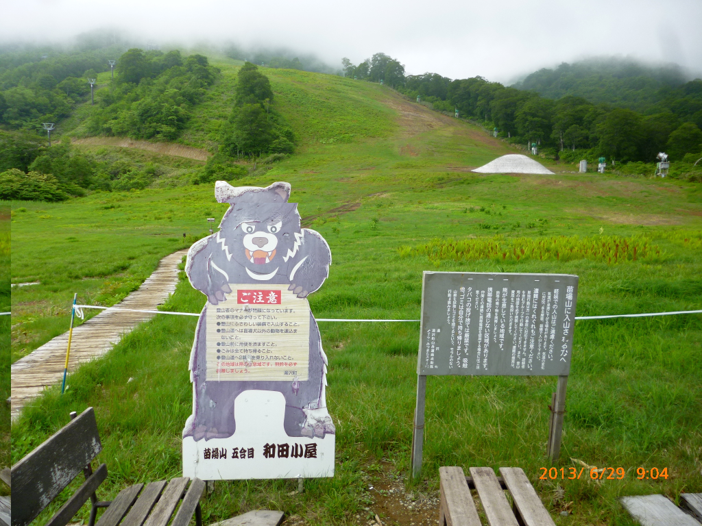  和田小屋登山口、ここから登ります