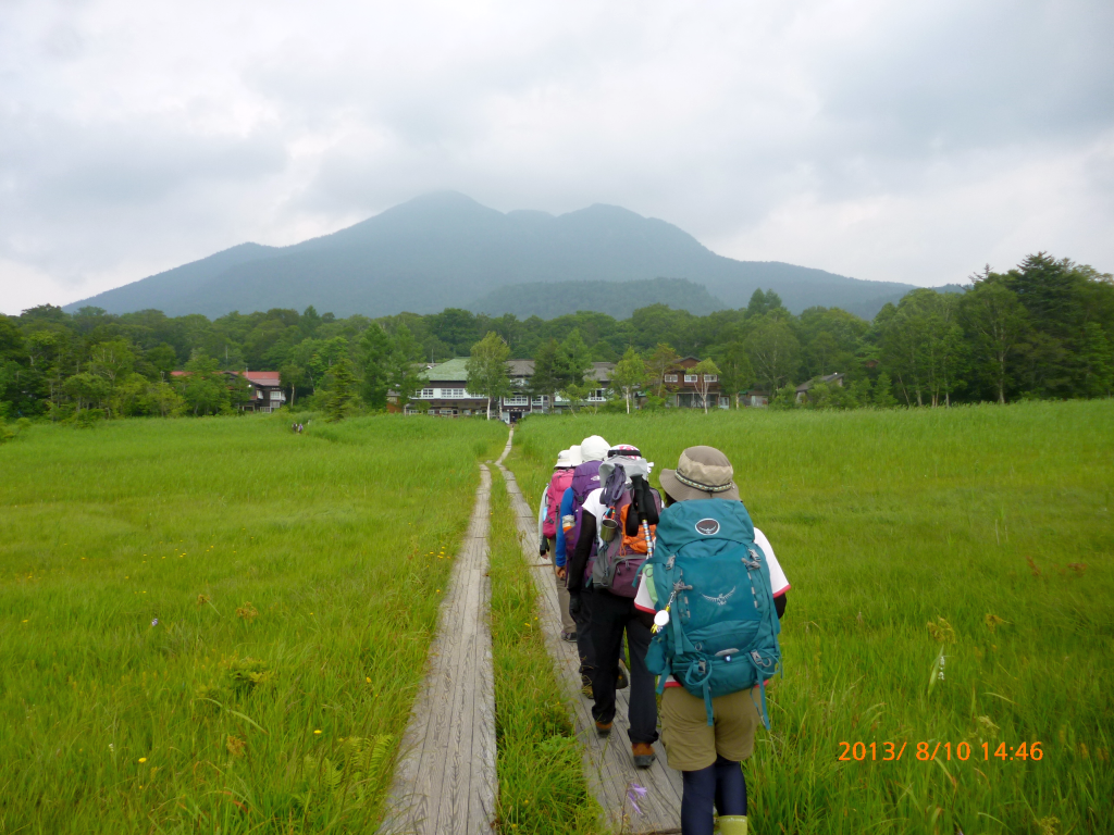  見晴らしの宿が見えてきました