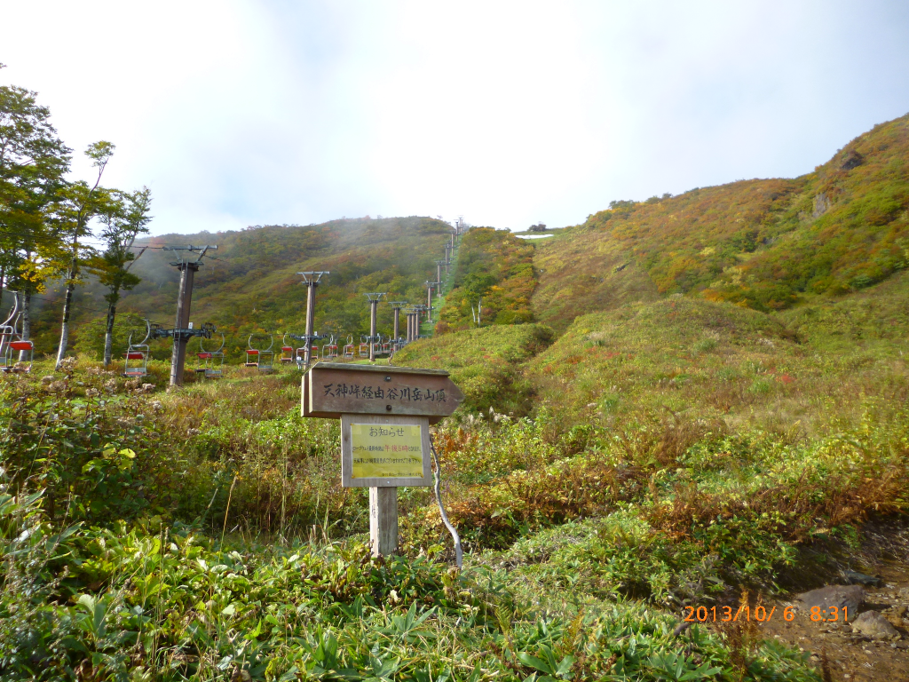  天神山方向の紅葉