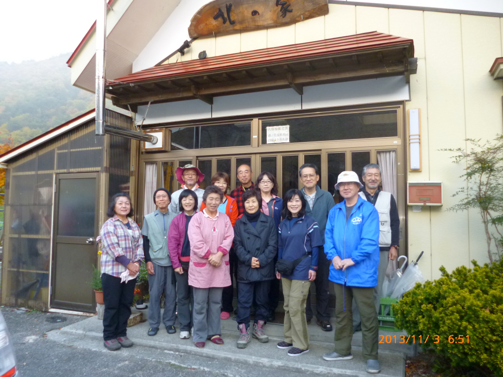  民宿「北の家」の主人と