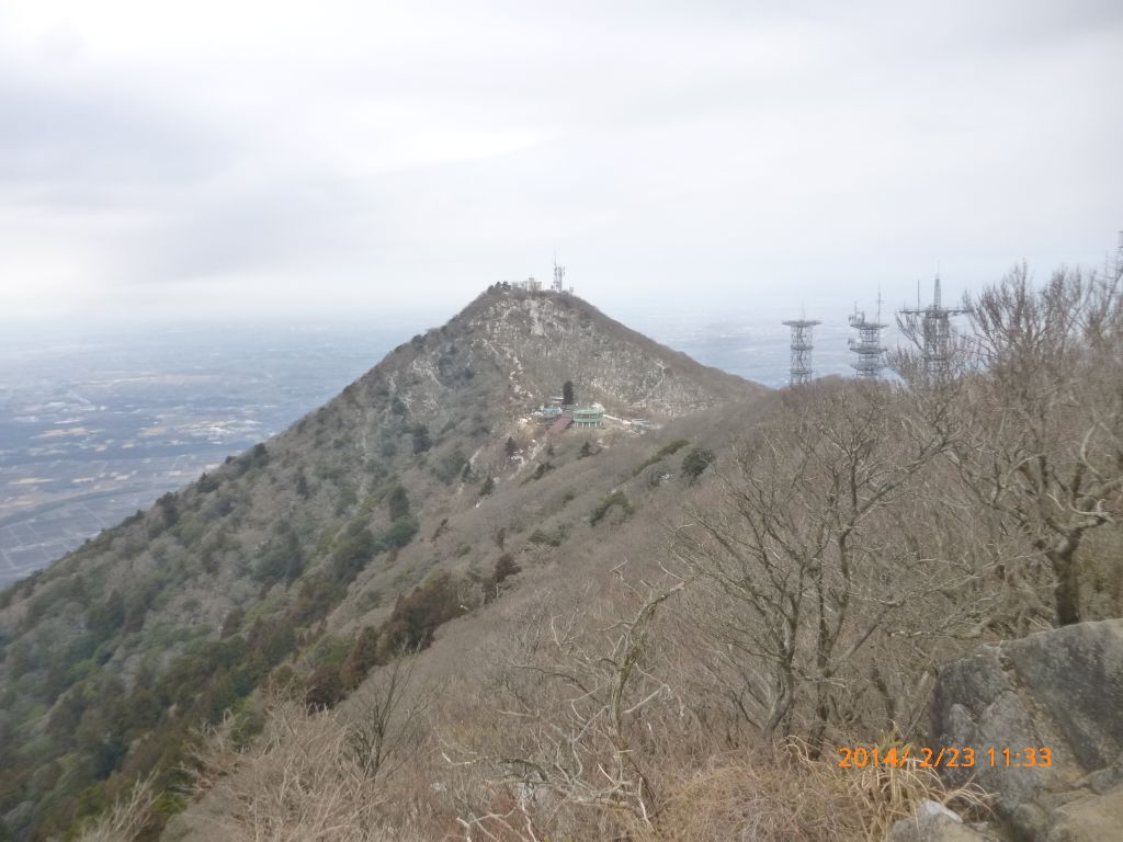 男体山を望む