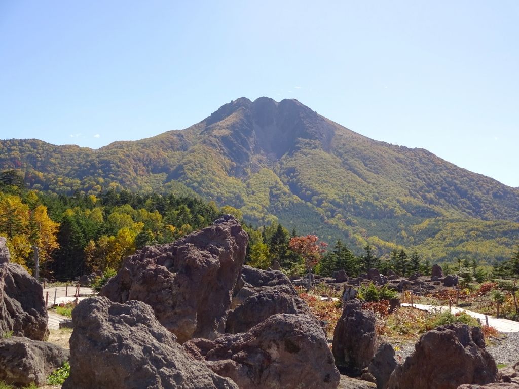 これから、あの山に登ります