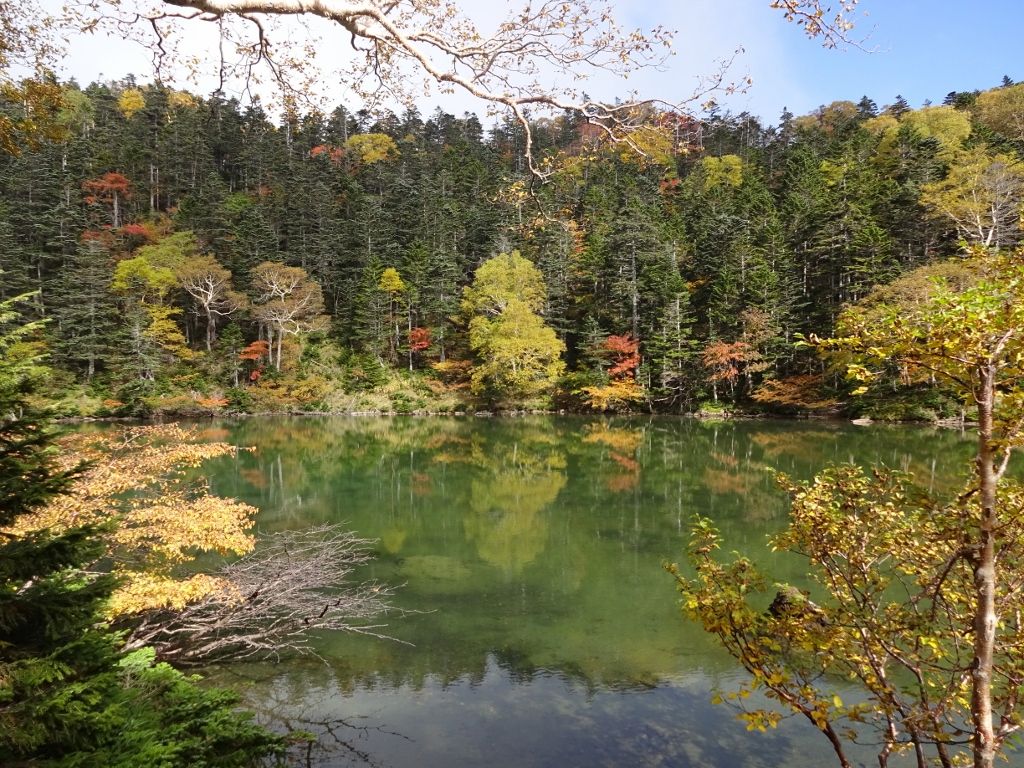 弥陀が池も秋景色