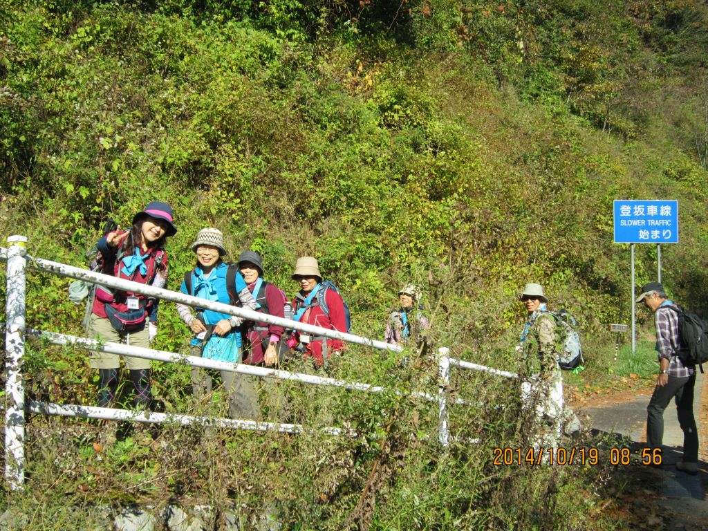 登山道に入ります