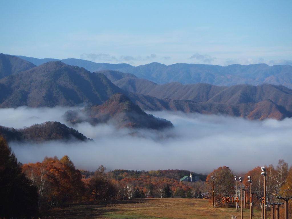 振り返ると雲海が・・・