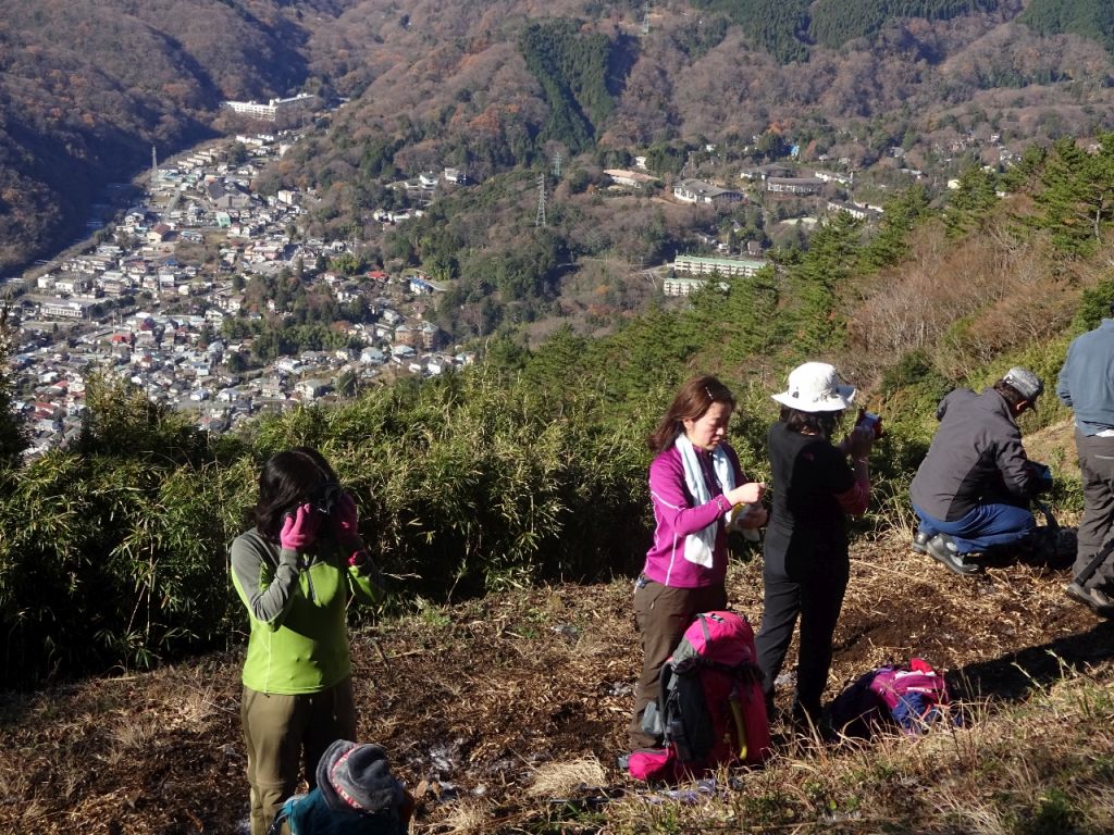 強羅の街を見ながら小休止