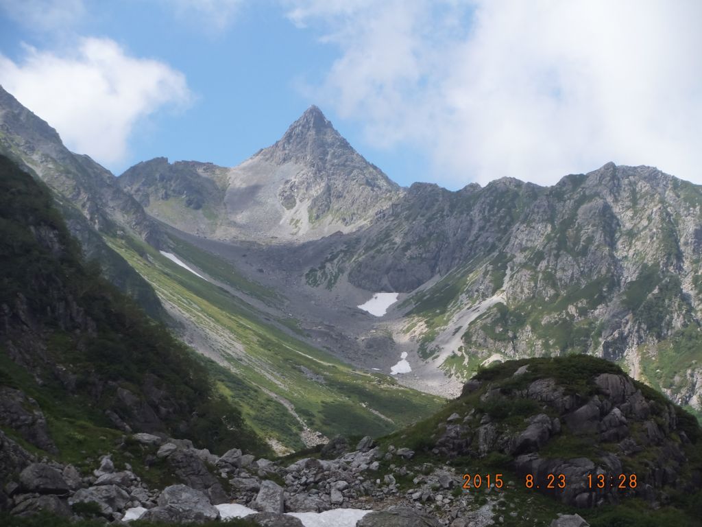 槍ヶ岳が綺麗に