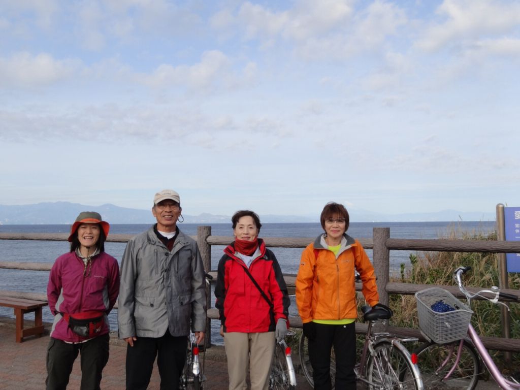 自転車でサイクリング組