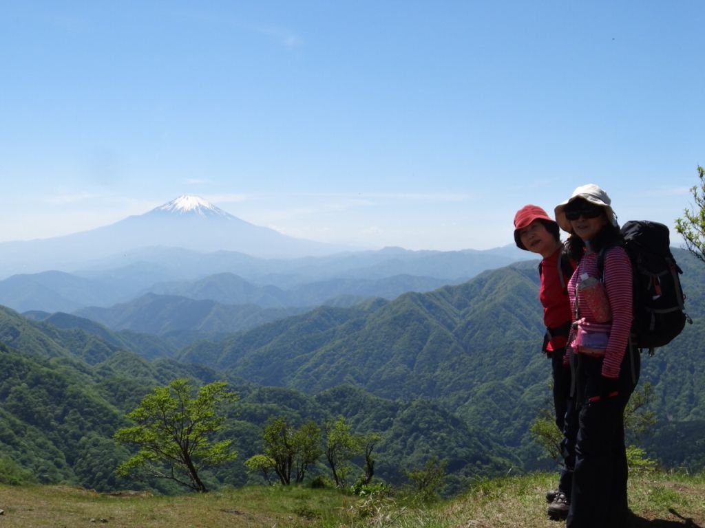 塔ノ岳山頂からの富士山