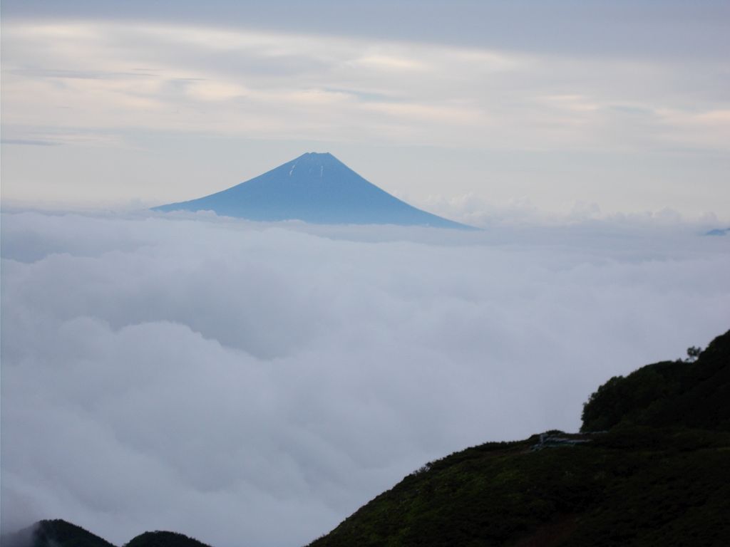 富士山が見えました