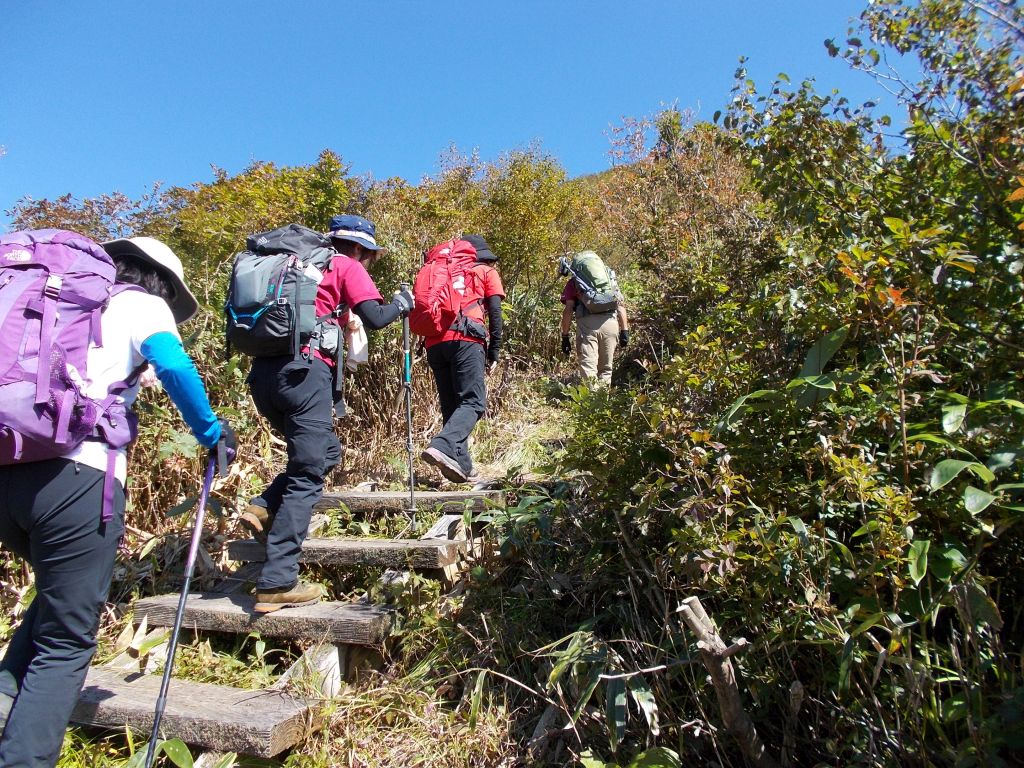 階段の登りが始まります