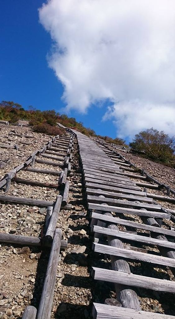 山頂への最後の階段