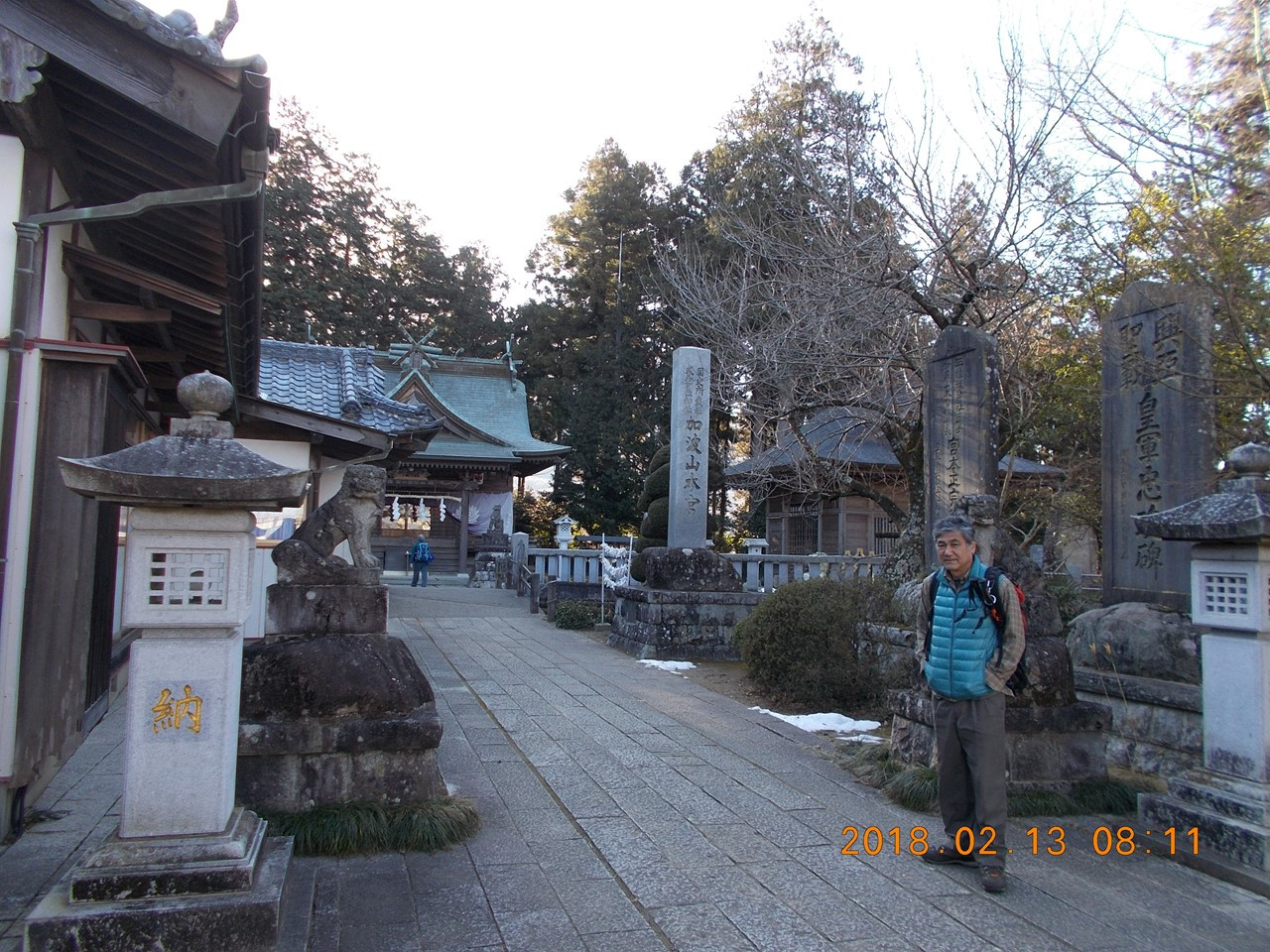 三枝祇加波山神社から登ります