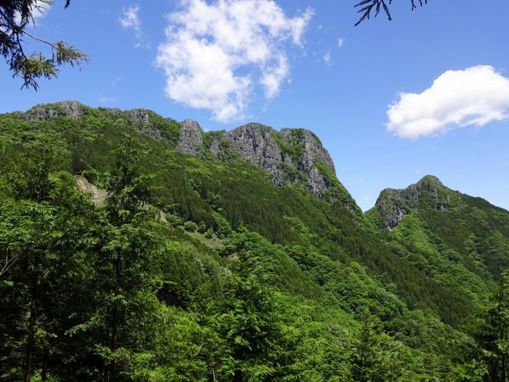 これから、あの山に登ります