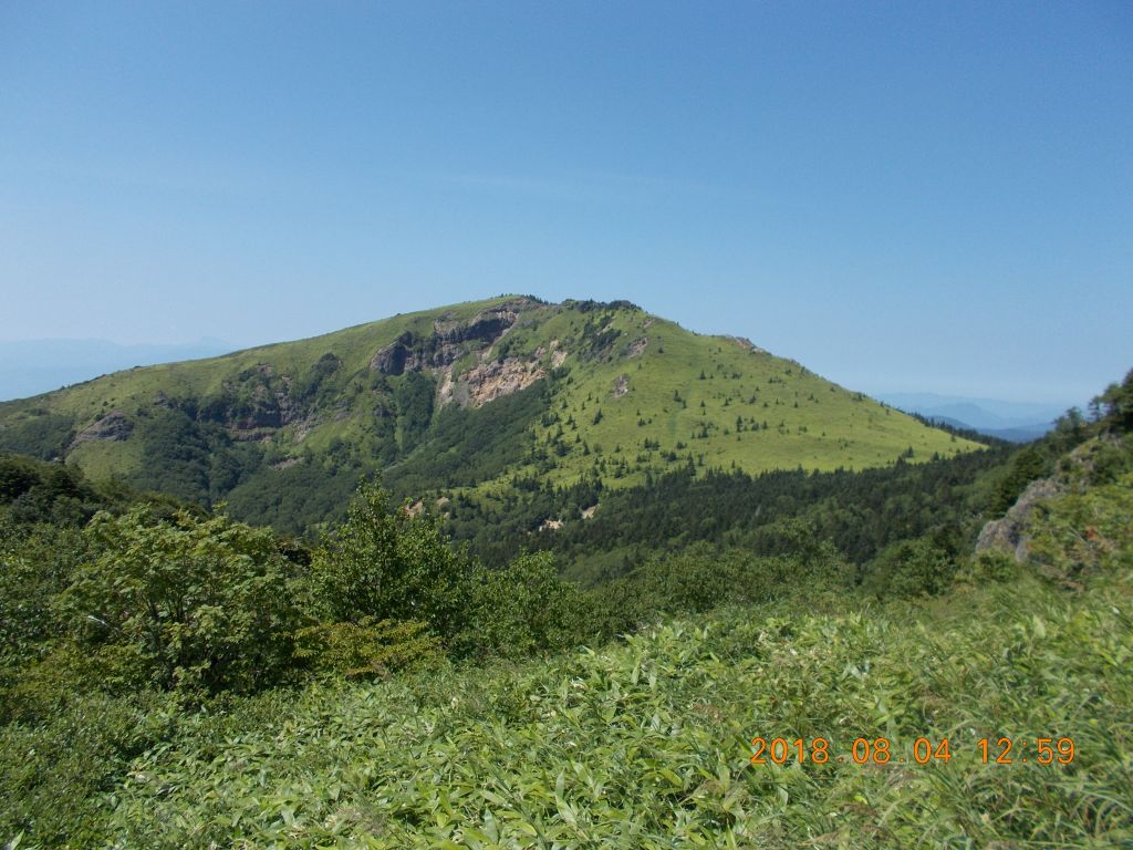 根子岳が見えました