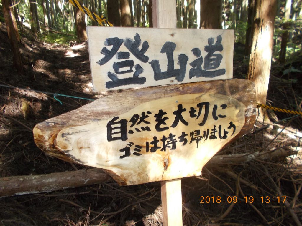 良く整備された登山道でした