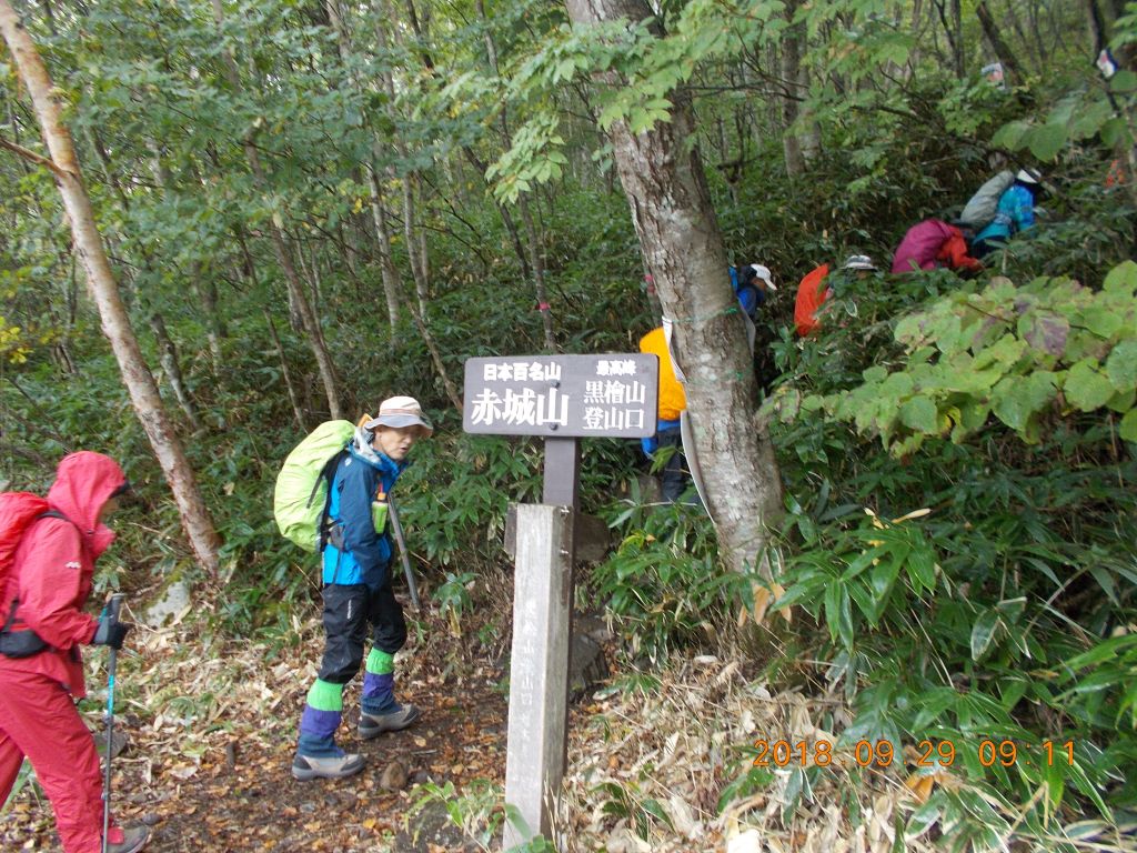 登山口からいきなりの急登です