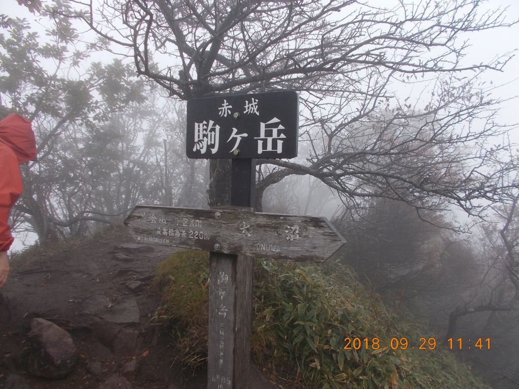 駒ケ岳の山頂を通過します