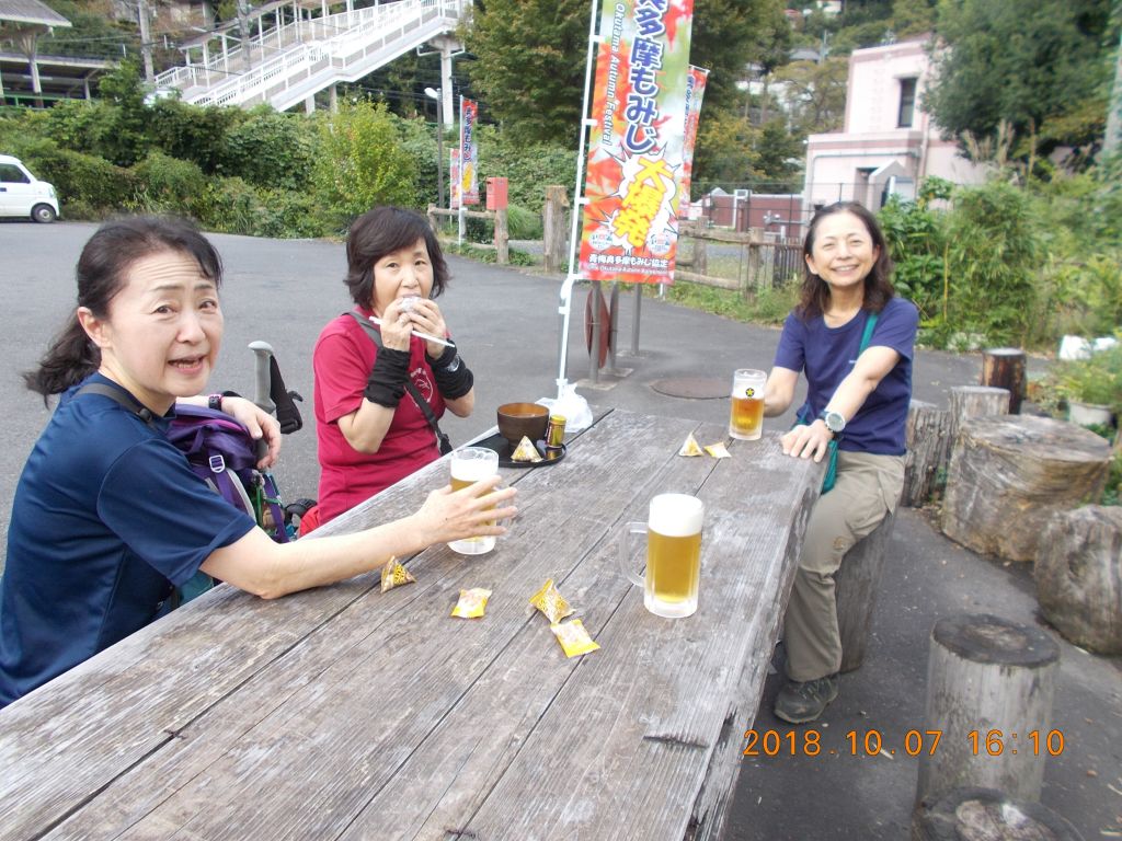 駅前でお疲れ様の一杯