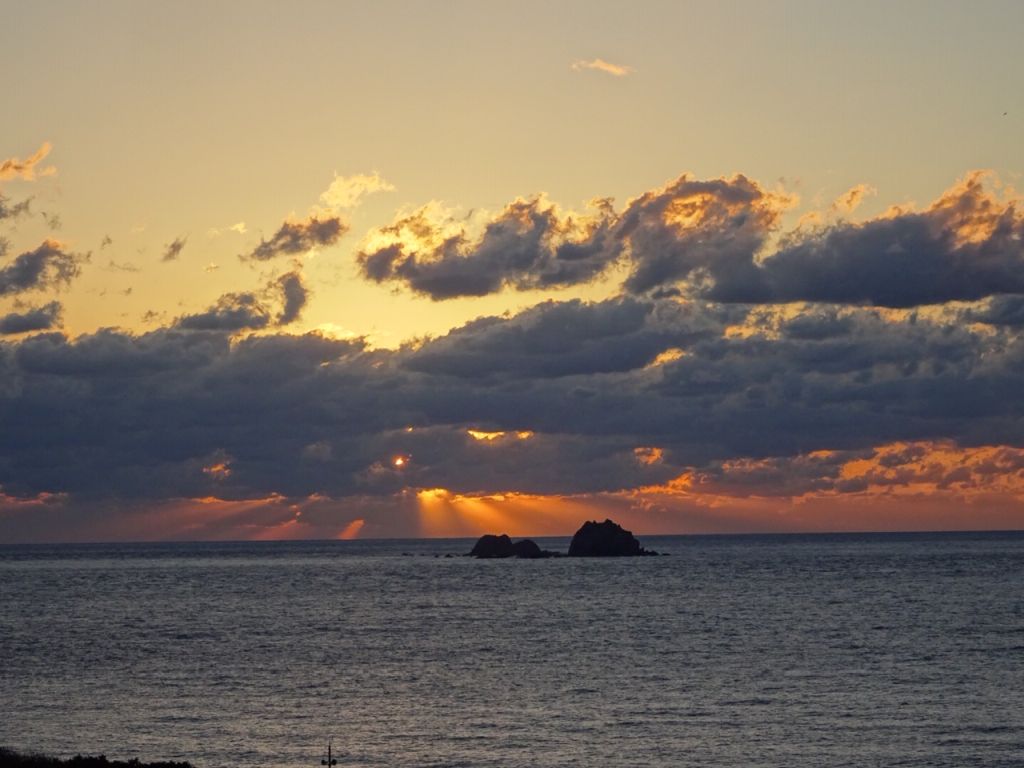 海に沈む夕陽