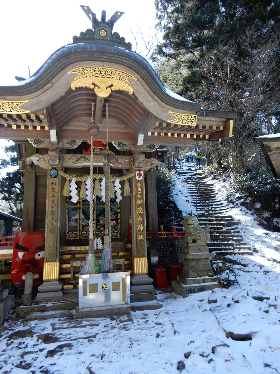 再び加波山神社の拝殿