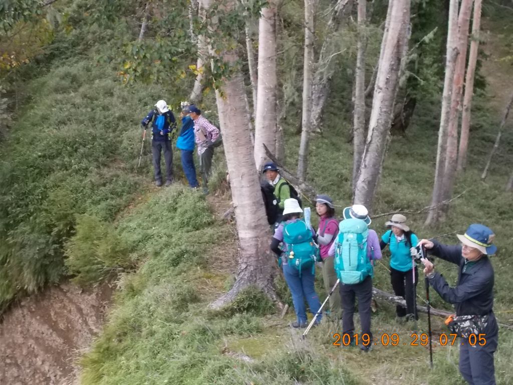 七面山の山頂を確認します