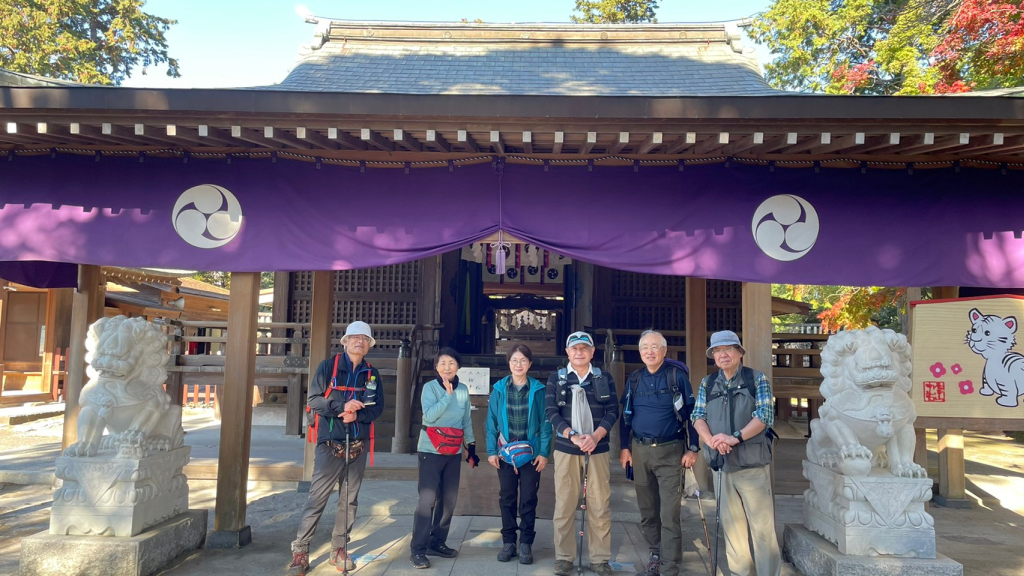 由緒ある唐沢山神社本殿で安全登山を祈念