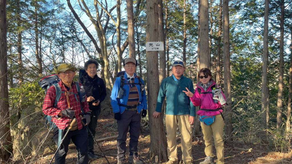 最後の兜山で安堵する。