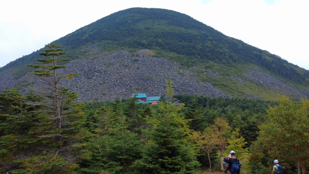 最後は編笠山。