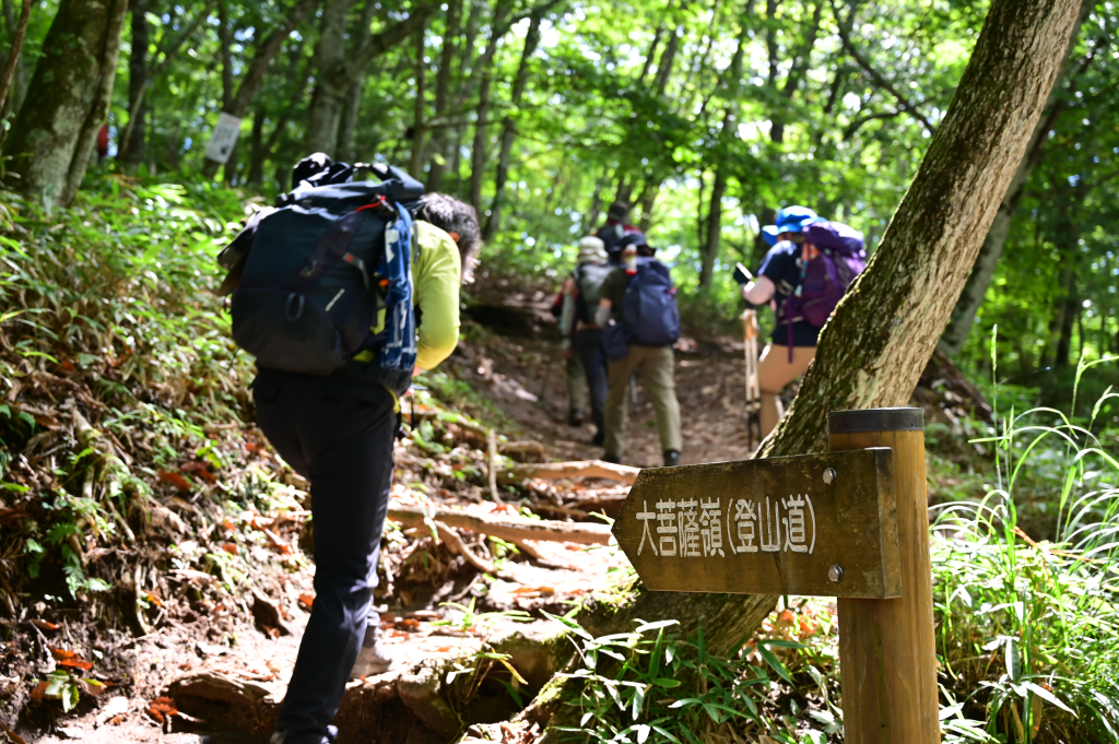 上日川峠登山口