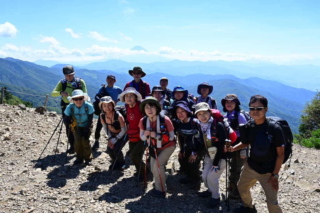 富士山も見えて、皆さんも満足