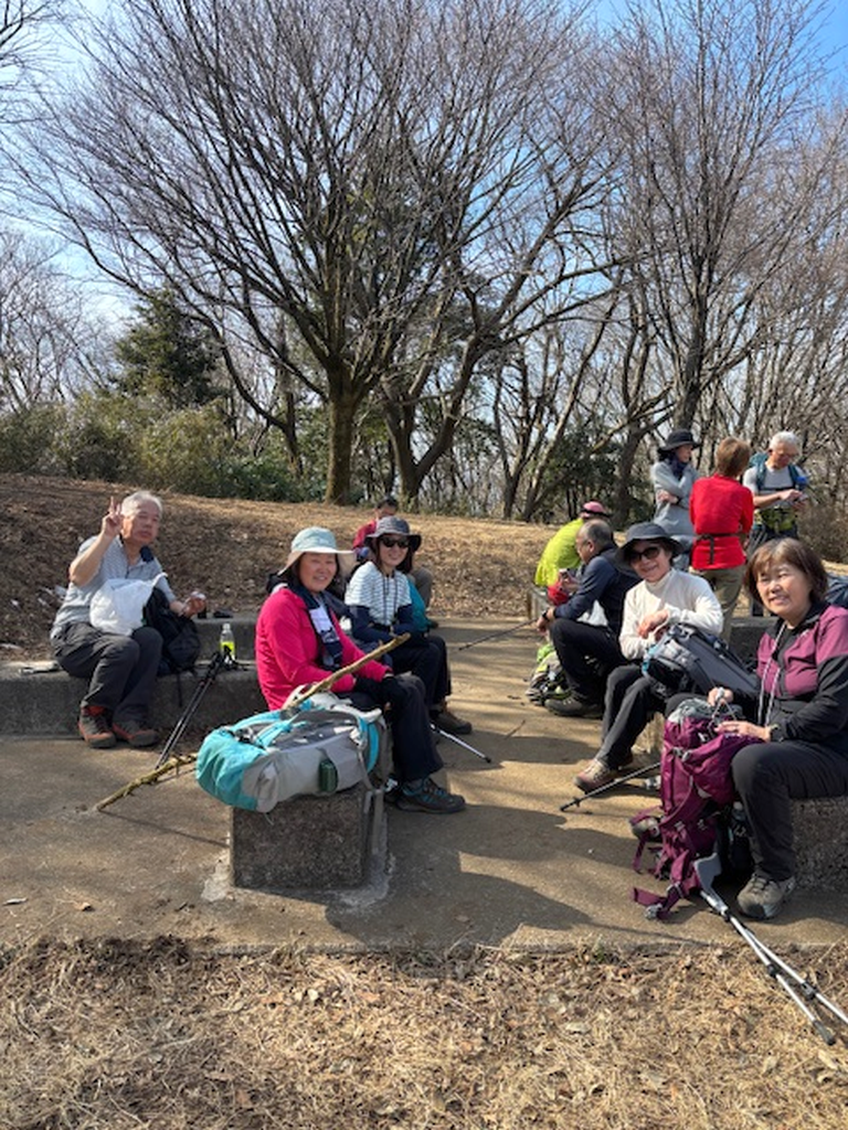 南山展望台で一休み